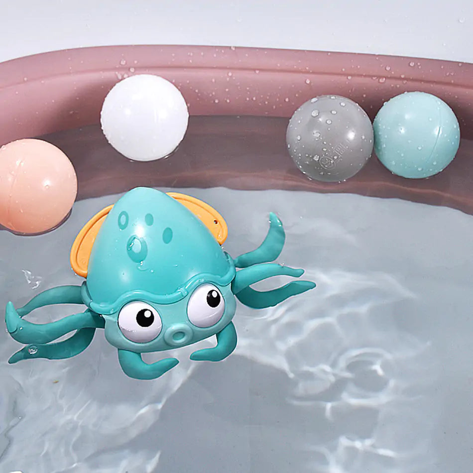 OctoSplash - Wind-Up Bath and Land Toy